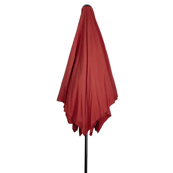 8.85ft Outdoor Patio Lotus Umbrella with Hand Crank - Terracotta