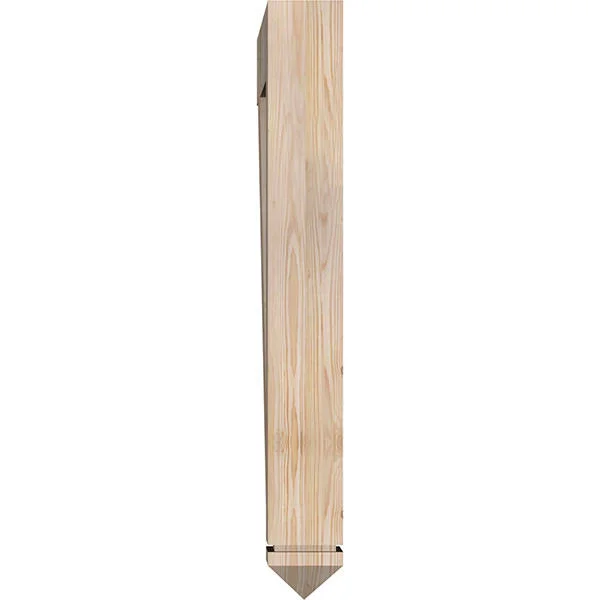 Ekena Millwork 5 1/2x22W x 38x22D x 44x22H Traditional Arts & Crafts Smooth BRACKET - Douglas Fir
