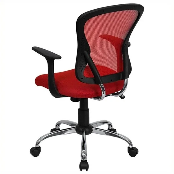 Scranton & Co Mid-Back Mesh Office Chair in Red - SC-464681