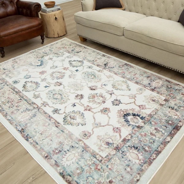 Mohawk Home Lancaster Water 9 ft. x 12 ft. Floral Area Rug