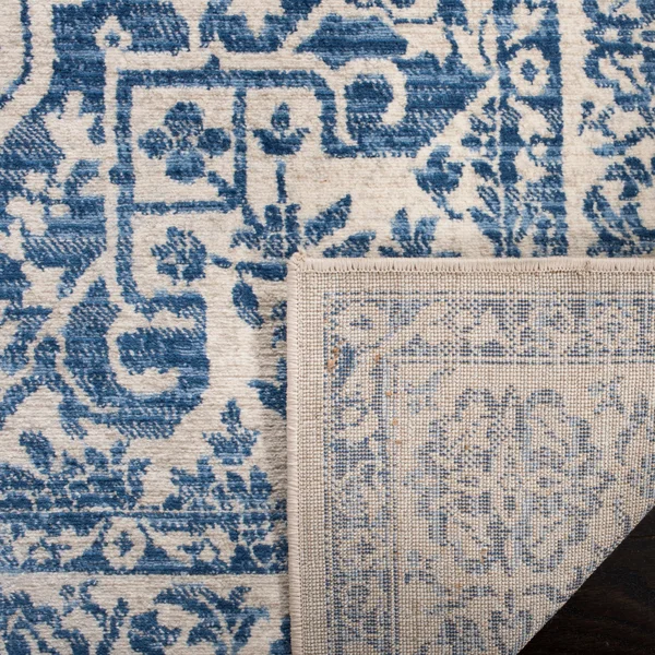 Safavieh 2& x 20& Brentwood BNT832M Navy Light Grey Rug