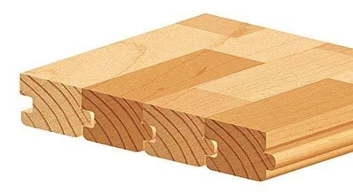 Amana Tool SC450 2-pc Carbide Tipped 3-Wing Stile & Rail Flooring w/Nail Slot 3-1/4 D x 7/8 CH x 1/8