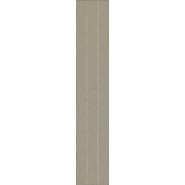 Ekena Millwork FBJ06S16X058RUF 16 1/8x22W x 58x22H Rustic Three Board Joined Board-n-Batten Faux Wood Shutters (Per Pair)