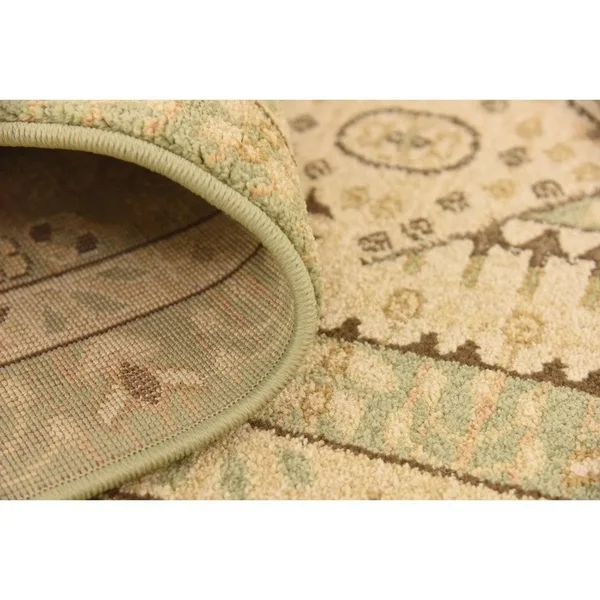 Unique Loom Jackson Palace Rug (Light Green - 8& x 8& Round)