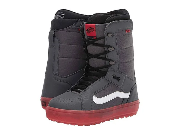 Vans Men's Hi-Standard OG Snowboard Boots Grey/Red 8
