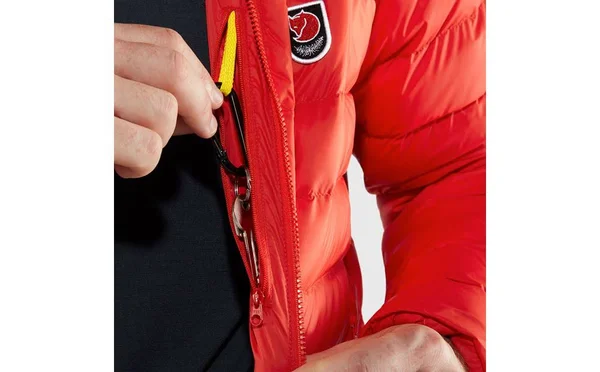 Fj鋖lr鋠en - Expedition Pack Down Hoodie - Men's Xs - True Red