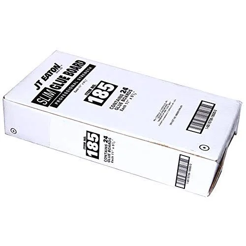 JT Eaton 185 Slim Glue Board for Rats - Mice & Insects, 11-1/16 Le...
