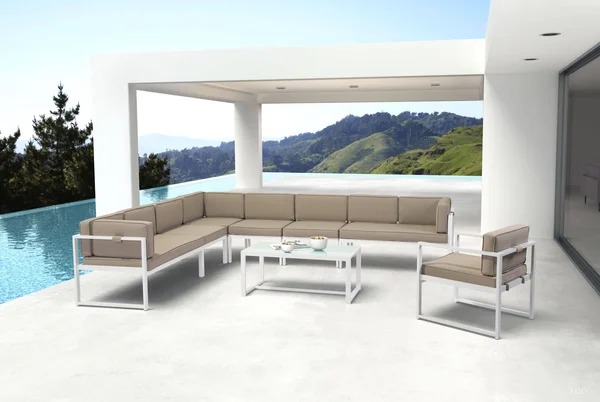 Zuo Modern Golden Beach 703815 Coffee Table White