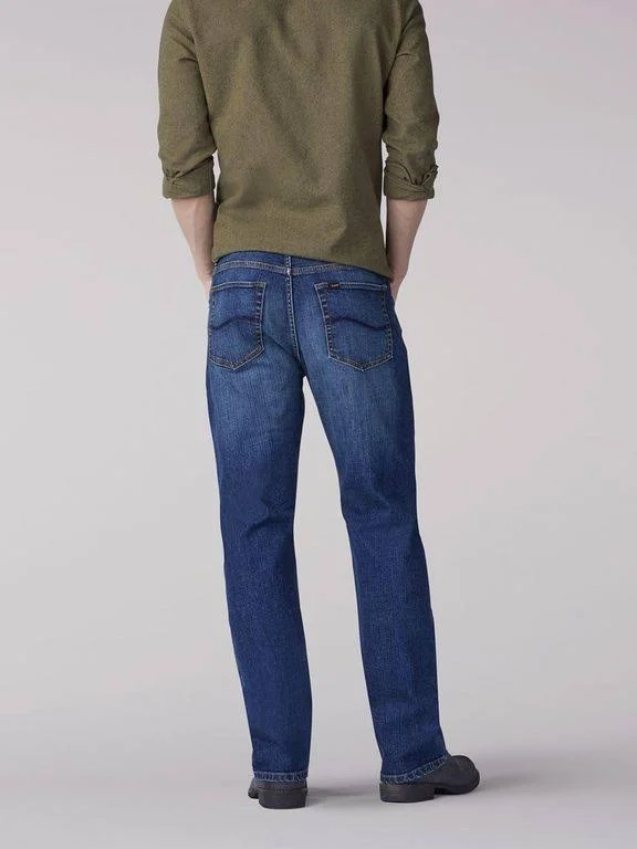 Lee Men's Big & Tall Modern Series Custom Fit Relaxed Straight Leg Jean