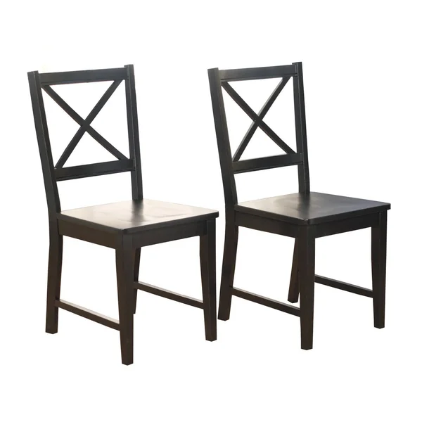 Virginia Cross-Back Chair - Set of 2, Black
