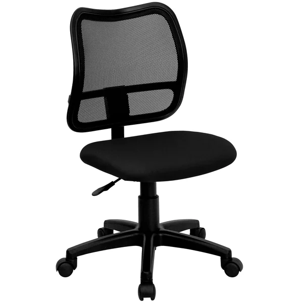 38x22 Black Mid-Back Mesh Swivel Task Office Chair