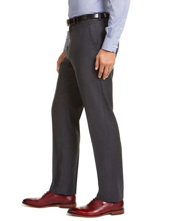 Lauren Ralph Lauren Edgewood Men's Casual Pants Grey Sharkskin : 34 30