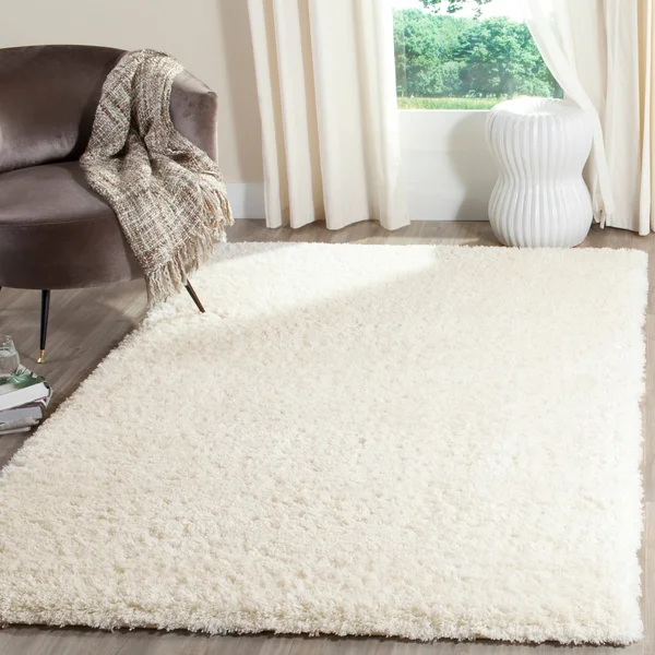 Safavieh Indie Shag SGI320C White 8& x 10& Area Rug