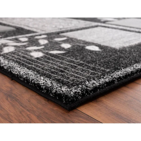 MDA Home Glamour Brown/Red Polypropylene Area Rug - 8&1x22 x 10&5x22