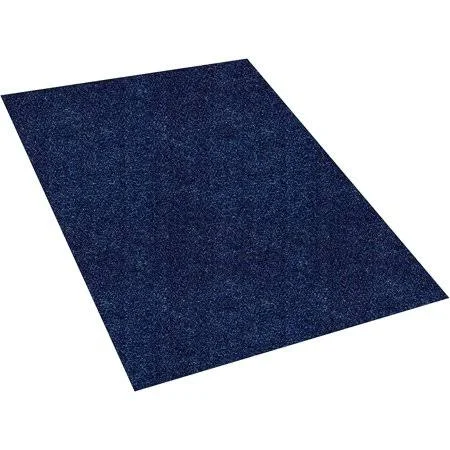 7'x14' Blue Soft and Durable - Indoor Outdoor Area Rug Carpet Runners with A Premium Fabric Finished Edges, Size: 7' x 14'