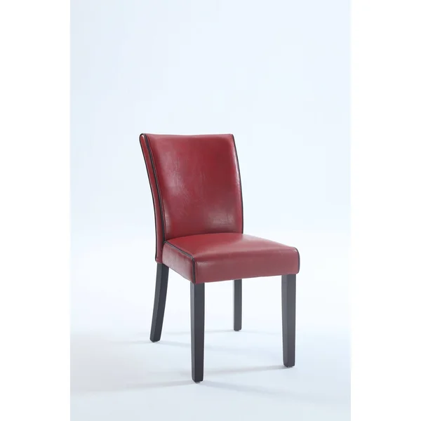 Chintaly MICHELLE-PRS-SC-CRM Bonded Leather Parsons Chair ( Set of 2 )