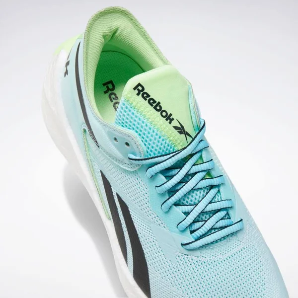 Reebok Floatride Energy Symmetros Women's Running Shoes Sneakers 9.5 Digital Glow - Chalk Blue, Neon Mint