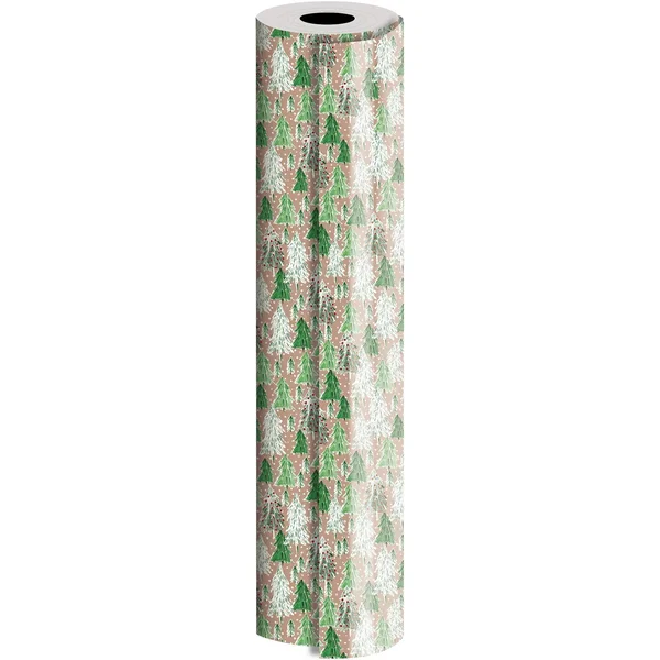 Bulk Ream Roll Christmas Gift Wrap Wrapping Paper - Opulent Tree Kraft