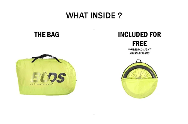 Buds-Sports US Bike Travel Bag, MTBag Light, Remove Front Wheel Only, Safe and Easy Bike Transport, Buds Sports