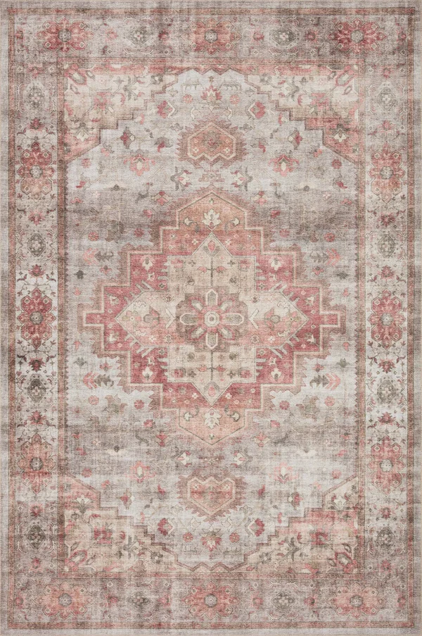 Loloi II Heidi HEI-02 Dove Spice Rug - 5 ft x 7 ft 6 in