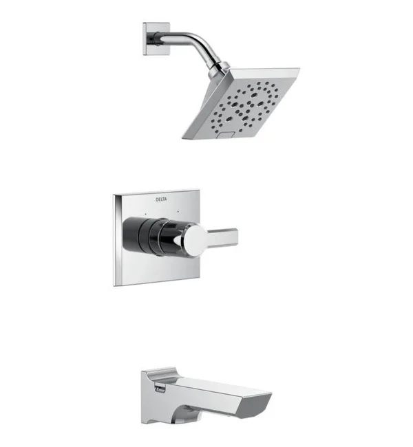 Delta T14499-SS Pivotal Monitor 14 Series H2Okinetic Tub and Shower Trim Stainless