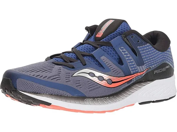 Saucony Ride ISO Grey, Blue S20444-3 (Men's) 11.5