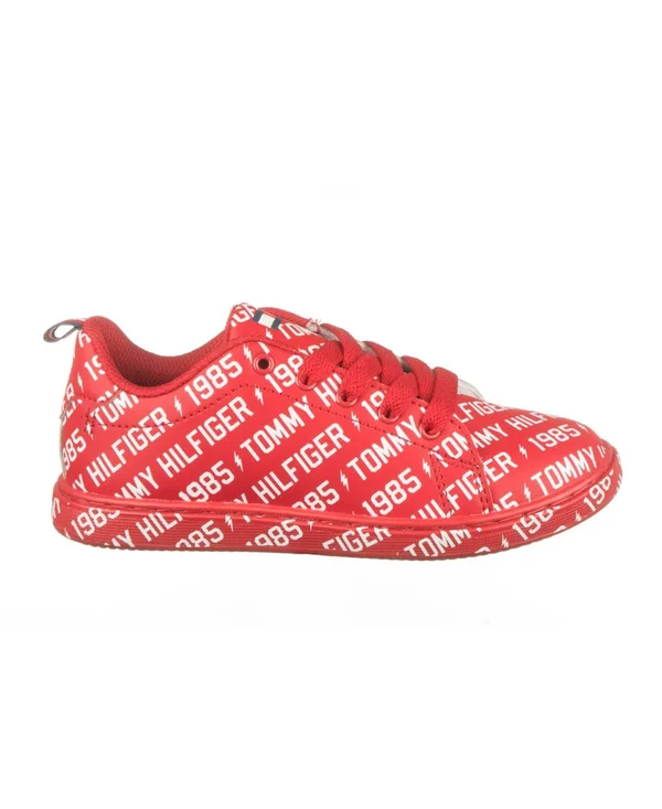 Tommy Hilfiger Iconic Court Logo Sneaker (Toddler, Little Kid, & Big Kid) Red/White - Boys Shoes & Footwear - Boys Sneak