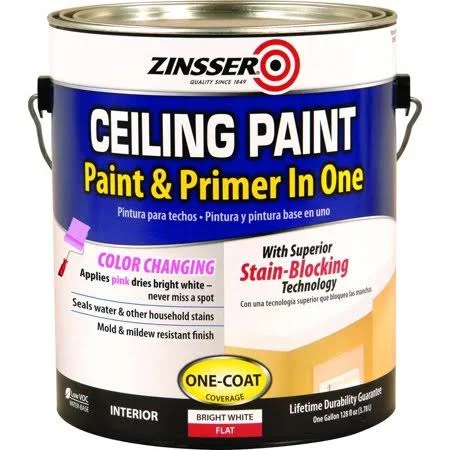 Zinsser 260967 Ceiling Paint and Primer in One (Case of 2)