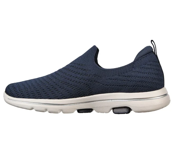 Skechers GOwalk 5 - Coastal View Navy, White - Size 10.0