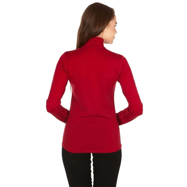 Minus33 Merino Wool Clothing Liberty Women's Lightweight Wool 1/4 Zip True Red, XL