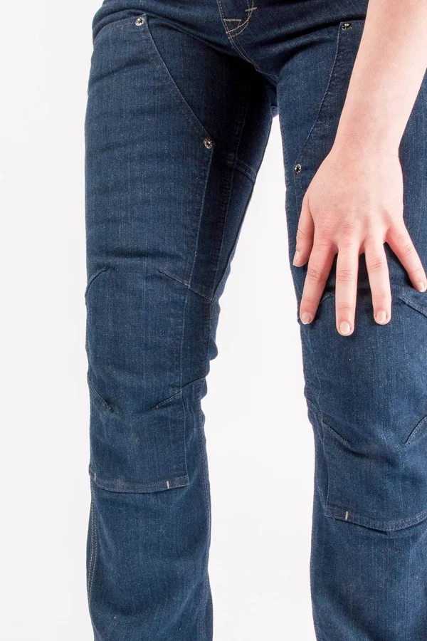 Dovetail Workwear Womens Britt Utility Stretch Denim Indigo