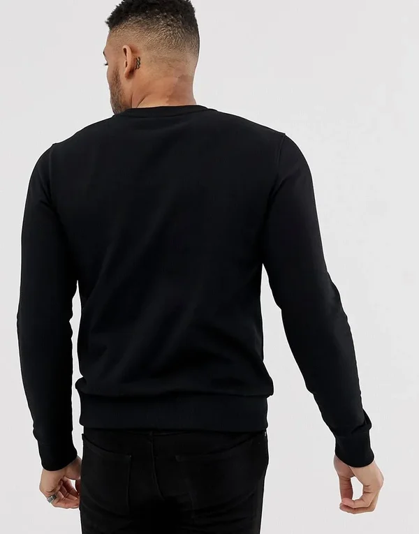 Calvin Klein Logo Crew Neck Sweatshirt Black