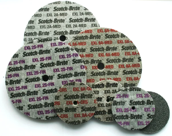 Scotch-Brite EXL Unitized Wheel 6 in x 1/4 in x 1/2 in 6A Med 8 per Case
