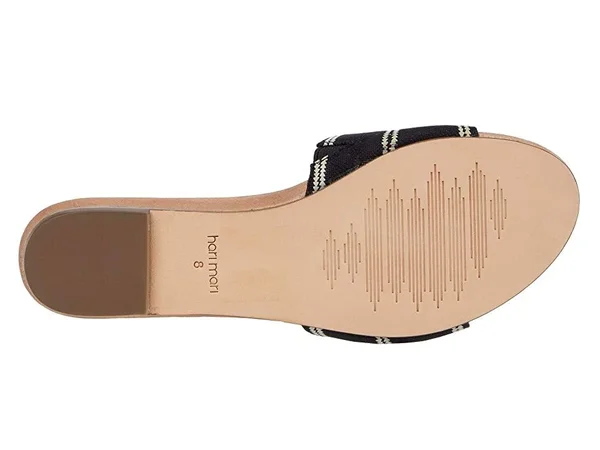 Hari Mari Sydney Woven Slide Sandal - Women's Black/Natural - 11.0