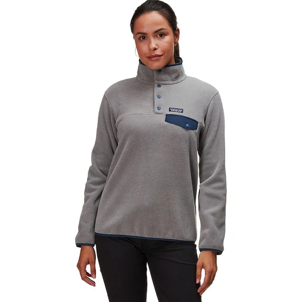 Patagonia Lightweight Synchilla Snap-T Fleece Pullover - Women's XL Feather Grey