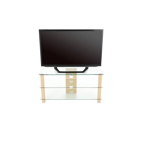 AVF Reflections - Valletta 1000 Corner TV Stand (Oak/Clear Glass)