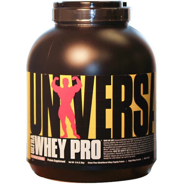 Universal Nutrition Ultra Whey Pro Protein Supplement, Strawberry Banana - 5 lbs jar