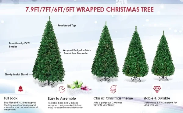 Costco 1900230 7.5ft Pre-Lit LED Christmas Tree