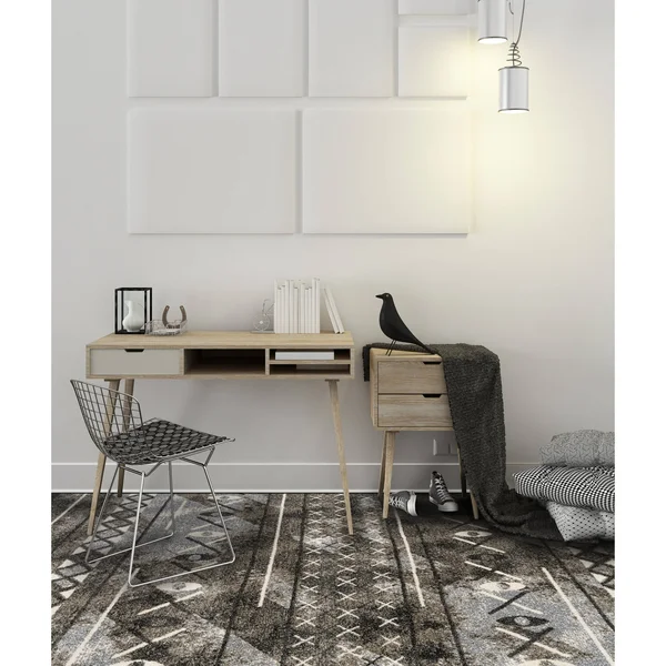 Amer Caribe CAR-5 3&5x22 x 5&6x22 Walnut Area Rug
