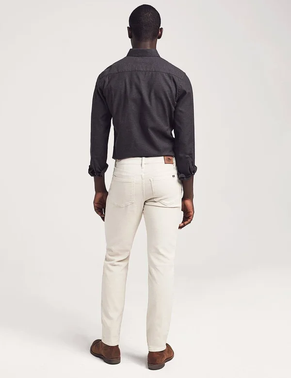 Faherty Men's Stretch Terry 5-Pocket Pants - Stone, Size 32, Cotton/Rayon/Lyocell