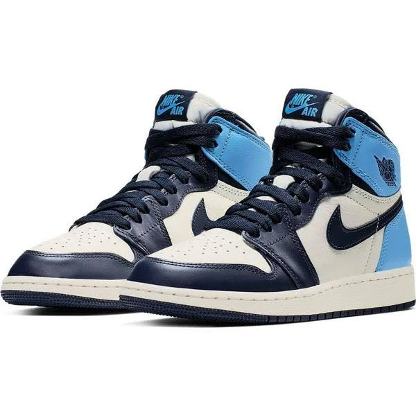Air Jordan 1 Retro High OG GS Obsidian University Blue - Size 5 Kids