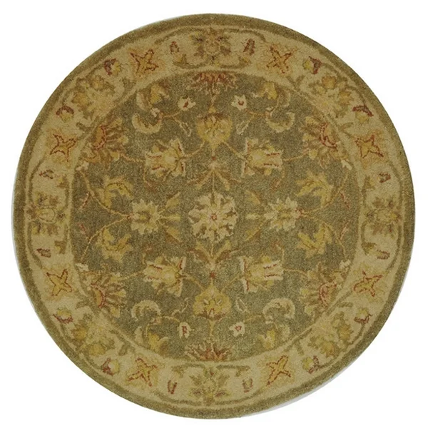 Safavieh AT313A Antiquity Area Rug, Green, Gold: 5-ft x 8-ft