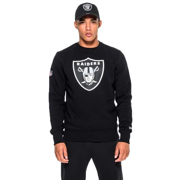 New Era Las Vegas Raiders NFL Black Crew Neck Sweatshirt