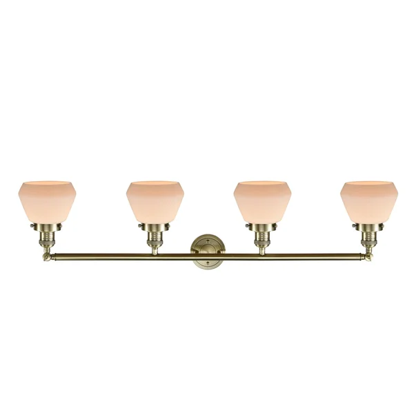 Innovations Lighting Fulton 4 Light Bath Vanity Light 215 SN S G172 (Brushed Satin Nickel)