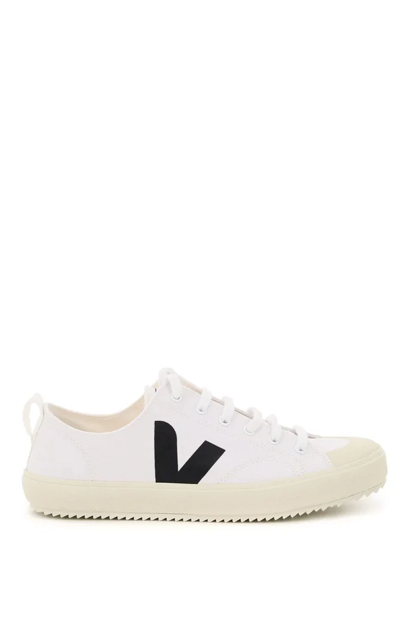 Veja Nova Canvas Sneakers 45 White, Black Cotton