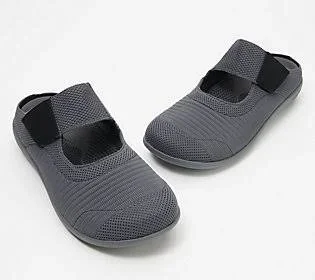 Spenco Orthotic Memory Slip-Ons - Magnolia - Size 5-1/2 Medium, Black