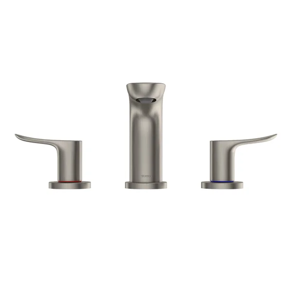 Toto Go Two Handle Widespread 1.2 GPM Bathroom Sink Faucet - Brushed Nickel - TLG01201U#BN
