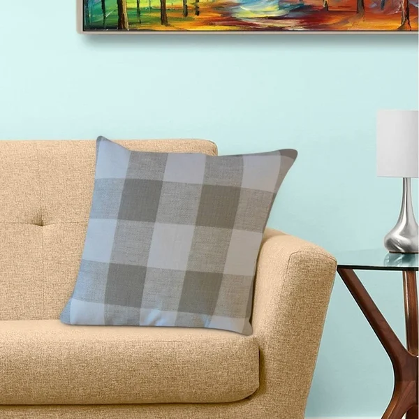 The Pillow Collection Jaspen Plaid Decorative Throw Pillow