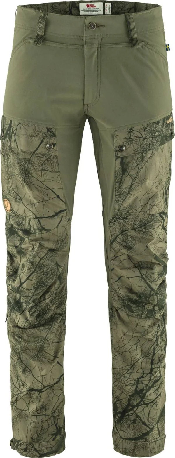 Fjallraven Men's Keb Trousers Regular - Green Camo-laurel Green - 52