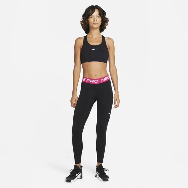 Nike Womens Pro 365 Tights - Black/Fireberry/White Size Xs